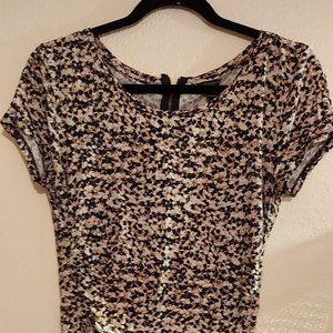 Ann Taylor Snakeskin Blouse